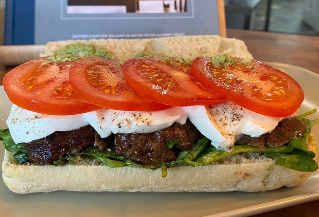 Ciabatta with Italian Meatballs